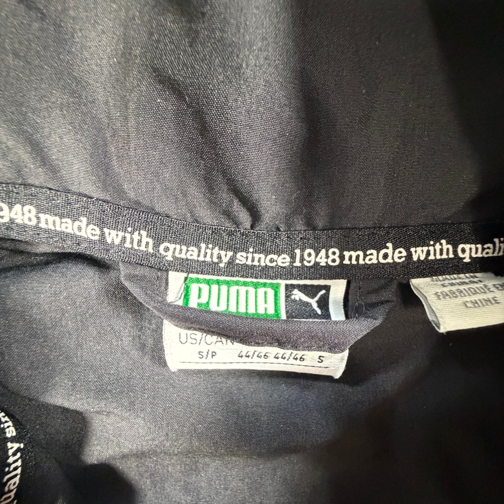 Puma Hooded Short Sleeve Reflective Wind Breaker Full Zip Jacket Mens Small - Picture 3 of 16
